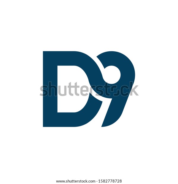 Initial Letter D9 Logo Vector Navy Stock Vector Royalty Free Initial Letter D9 Logo Vector Navy Stock Vector Royalty Free