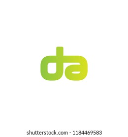 Initial Letter DA Linked Logo Design