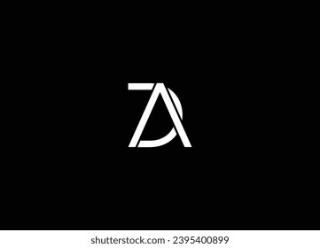 Initial Letter DA Logo Design