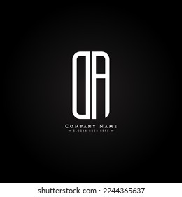 Initial Letter DA Logo - Minimales Firmenlogo