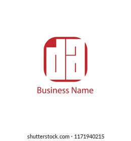 Initial Letter DA Logo Template Design