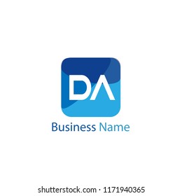 Initial Letter DA Logo Template Design