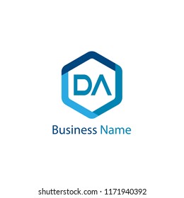 Initial Letter DA Logo Template Design