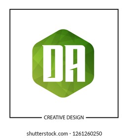 Initial Letter DA Logo Template Design