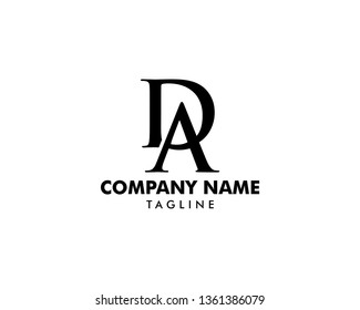 Initial Letter DA Logo Template Design