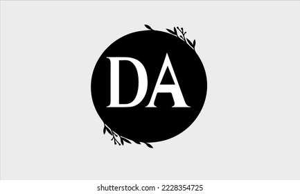 
Initial letter da logo vector design template