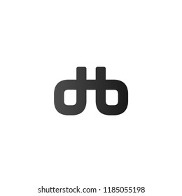 Initial Letter DB Linked, Rounded Logo Design