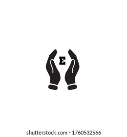Letra inicial DB Logotipo mayúscula Elemento de plantilla de diseño de icono negro
