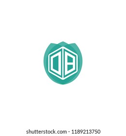 Initial Letter DB Logo Design for Nature, Eco, Leaf, Environment Brand Identity