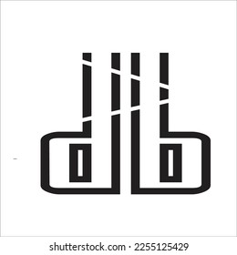 
Initial letter db logo design creative modern symbol icon monogram