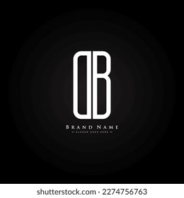 Initial Letter DB Logo - Minimales Alphabet Logo.