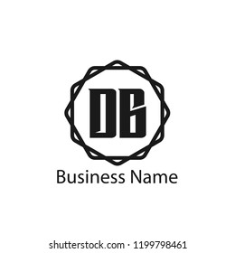 Initial Letter DB Logo Template Design