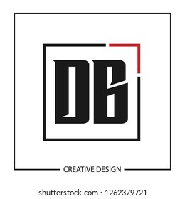 Initial Letter DB Logo Template Design