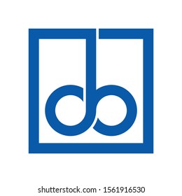 initial letter db modern  logo vector