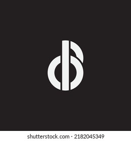 Initial letter DB monogram logo template.