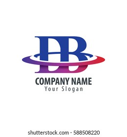 Initial Letter DB With Overlapping Swoosh Circle Logo