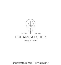 initial letter dc and dreamcatcher symbol logo illustration Premium Vector svg