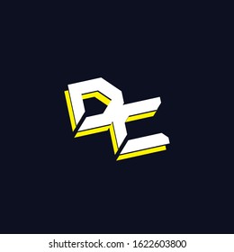 Initial Letter Dc Logo Design With New And Unique Concept Vector Illustration