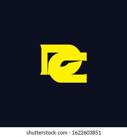 Initial Letter Dc Logo Design With New And Unique Concept Vector Illustration