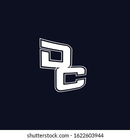 Initial Letter Dc Logo Design With New And Unique Concept Vector Illustration