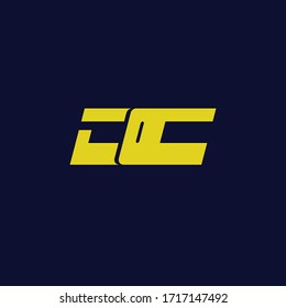 Initial Letter Dc Logo Design With Elegant Concept. 
