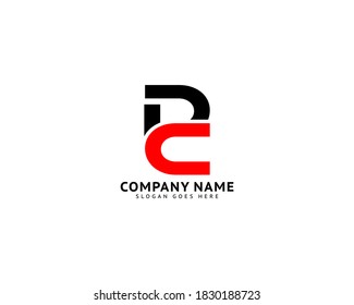 Vorlage für das Design des Logos im Anfangsbuchstaben DC