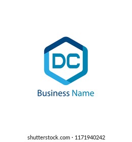 Initial Letter DC Logo Template Design