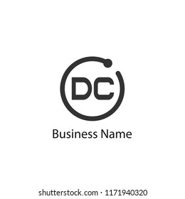 Initial Letter DC Logo Template Design