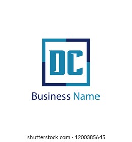 Initial Letter DC Logo Template Design