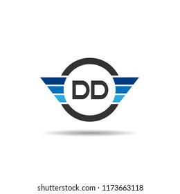 Initial Letter DD Logo Template Design