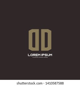 Initial letter DD minimalist building logo vector.