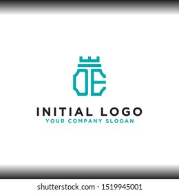 initial letter DE logo icon, the logo design inspiration for the company from. -Vectors