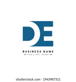 Initial Letter DE Logo - Simple Business Logo