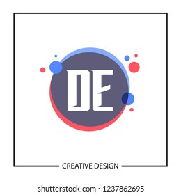 Initial Letter DE Logo Template Design