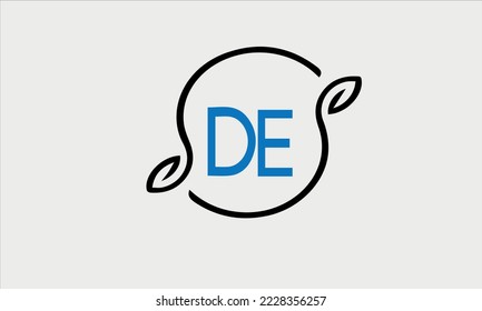 
Initial letter de logo vector design template