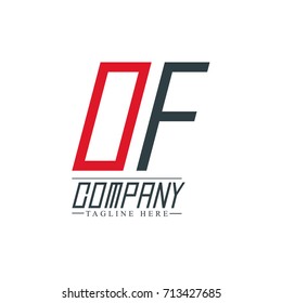 Initial Letter OF Design Logo Template