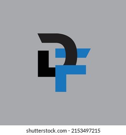 Initialbuchstaben DF Logo-Design