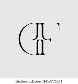 Initial letter DF logo design creative modern symbol icon monogram