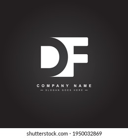Initial Letter DF Logo - Minimal Business Logo