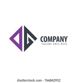 Initial Letter DG Design Logo