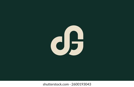 Initial Letter dG Intersected Monogram Logo