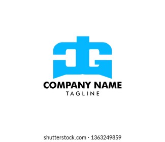 Initial Letter DG Logo Design Template