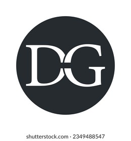 Letra inicial Diseño de logotipos DG