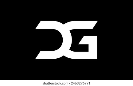 Initial Letter DG Logo Design. DG Logo Design. Creative And Modern DG logo.