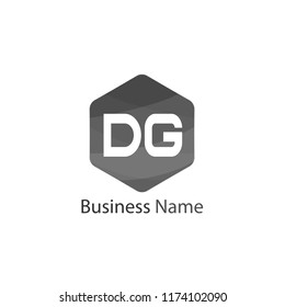 Initial Letter DG Logo Template Design