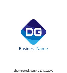 Initial Letter DG Logo Template Design
