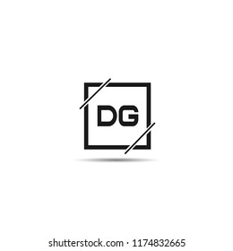 Initial Letter DG Logo Template Design