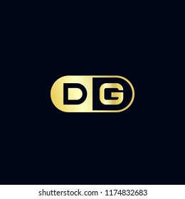 Initial Letter DG Logo Template Design