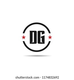 Initial Letter DG Logo Template Design