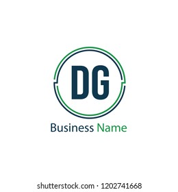 Initial Letter DG Logo Template Design